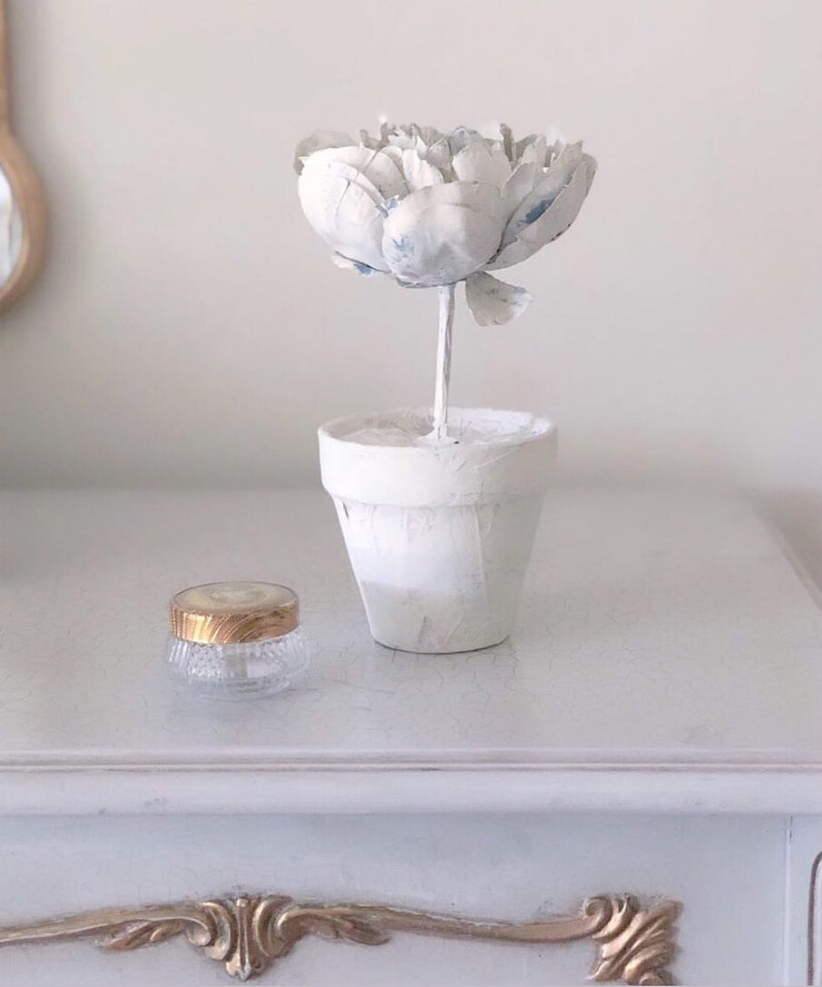 Papier Mache Flower by Melea Markell