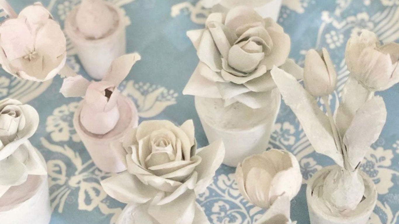 Paper Mache Flowers by Melea Markell