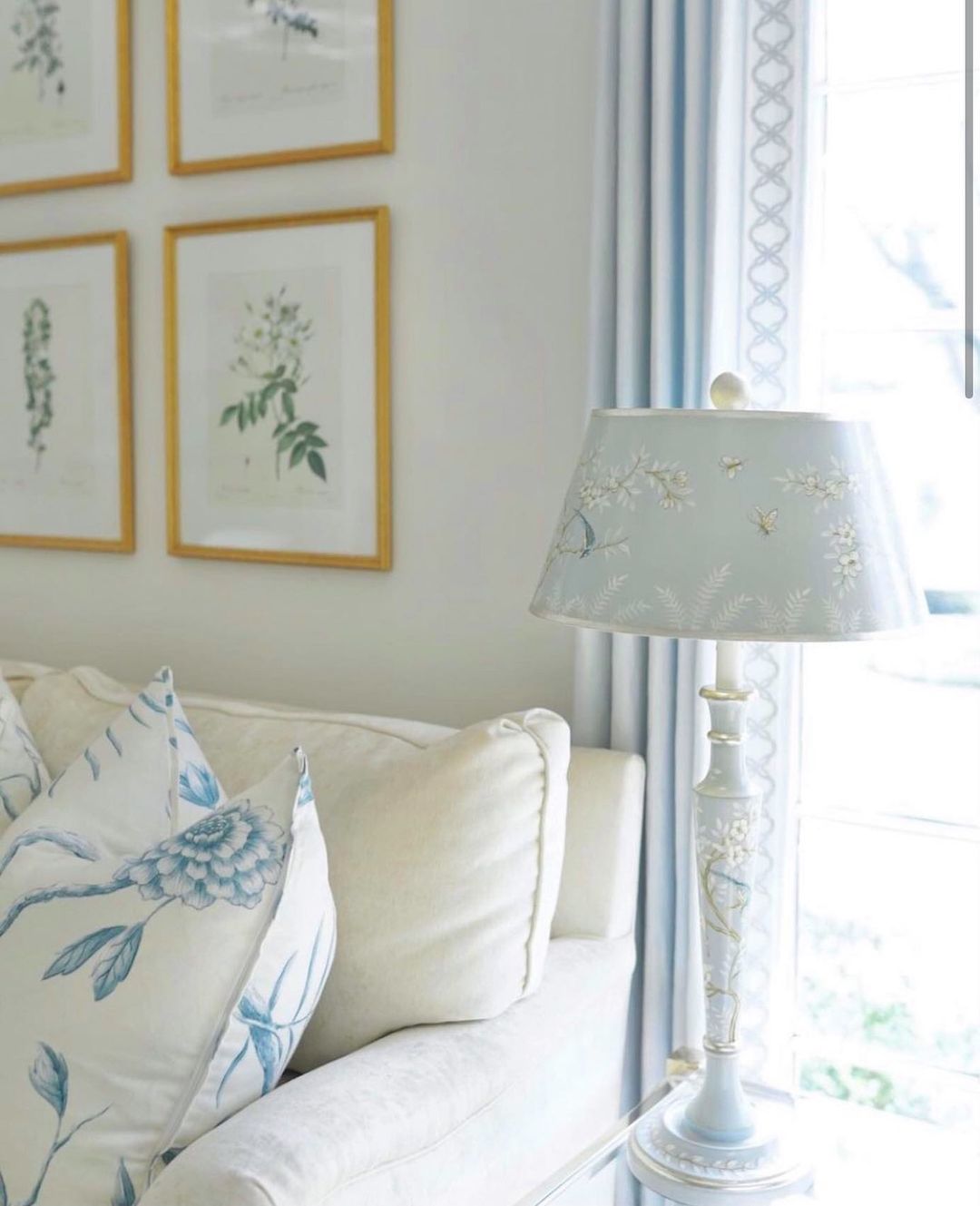 Aris Garden Blue Table Lamp, Melea Markell