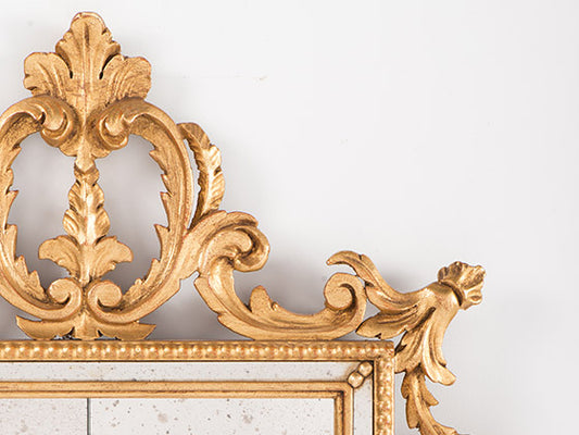 Gold Leaf Antiqued Mirror, Melea Markell