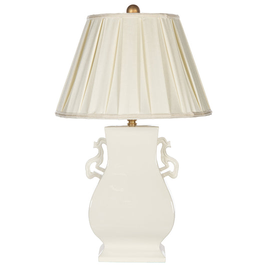 Melea Markell Ansley Blanc - East Asian Elegance in Ceramic Table Lamp