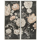 Black and Pink Floral French Wall Panels, Melea Markell