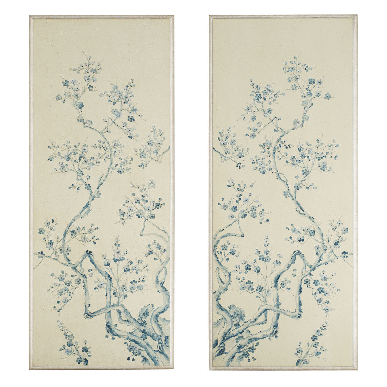 Blue and White Floreal Wall Panels, Melea Markell